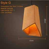 Suspension Concrete en céramique terracotta | Marco Lucetti G