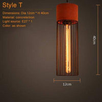 Suspension Concrete en céramique terracotta | Marco Lucetti S