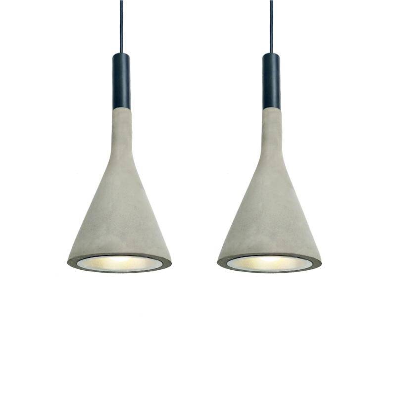 Suspension cône effet ciment - Aplomb | Marco Lucetti