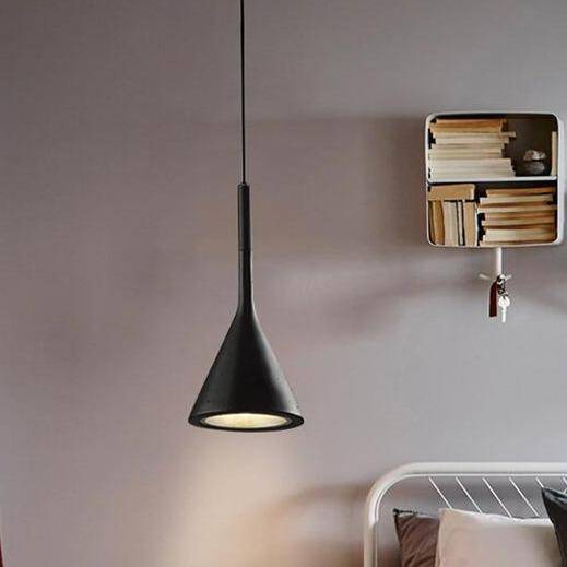 Suspension cône effet ciment - Aplomb | Marco Lucetti Noir