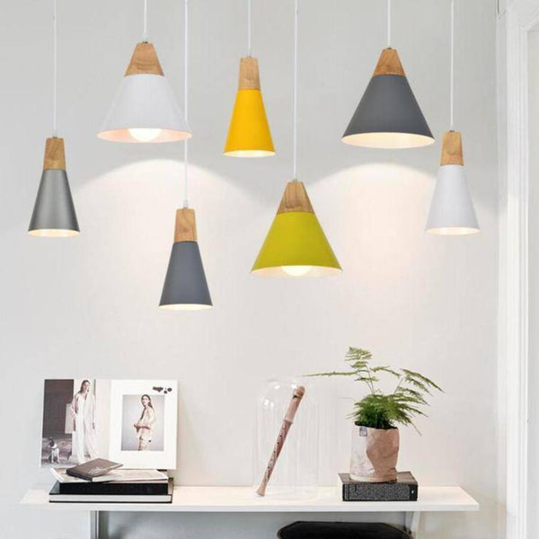 Suspension Cone en bois et aluminium | Marco Lucetti