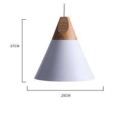 Suspension Cone en bois et aluminium | Marco Lucetti Blanc - Large