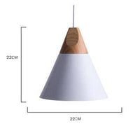 Suspension Cone en bois et aluminium | Marco Lucetti Blanc - Medium