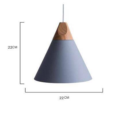 Suspension Cone en bois et aluminium | Marco Lucetti Gris - Medium