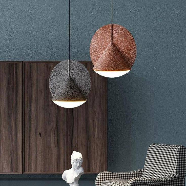 Suspension cône métal coloré LED | Marco Lucetti