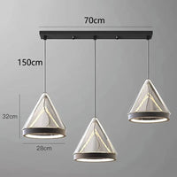 Suspension Conico Design Moderne pour éclairage intérieur | Marco Lucetti B 3 tête 1 / Blanc froid