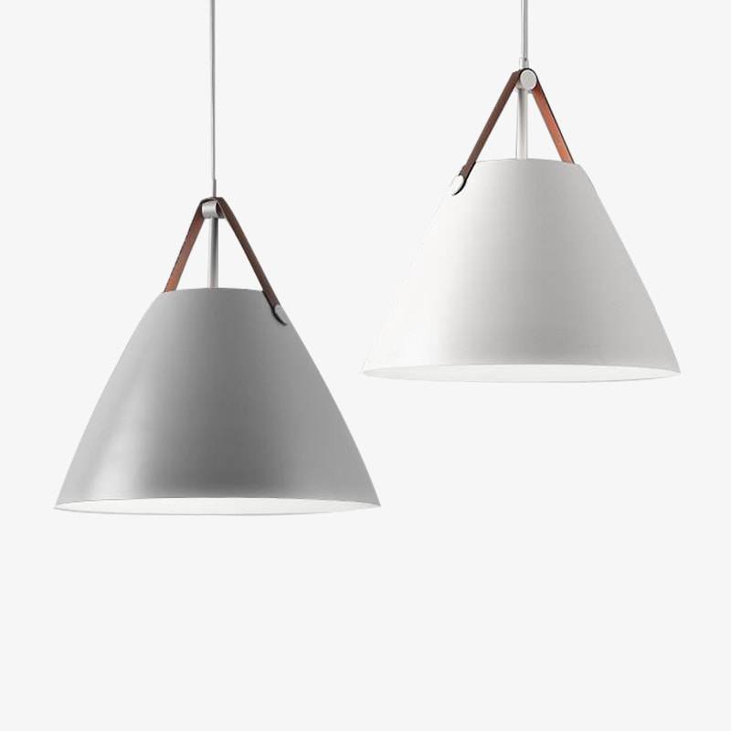 Suspension Conique Design - Blanc ou Gris