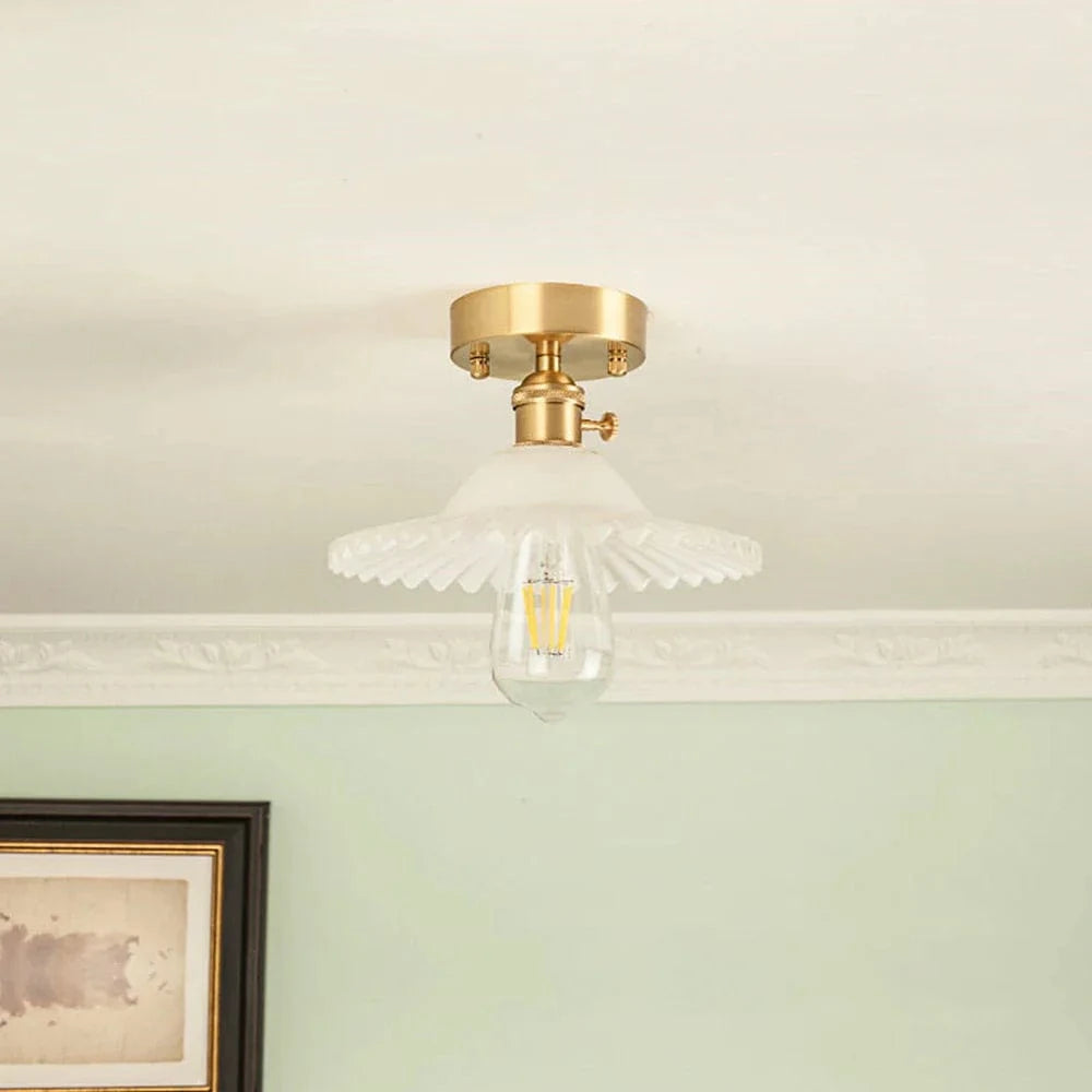 Suspension conique en verre contemporaine Edison. | Marco Lucetti