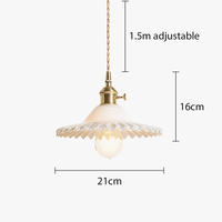 Suspension conique en verre contemporaine Edison. | Marco Lucetti