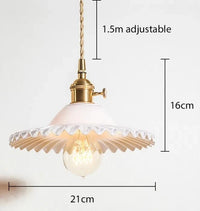 Suspension conique en verre contemporaine Edison. | Marco Lucetti Blanc