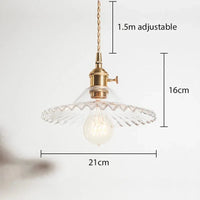 Suspension conique en verre contemporaine Edison. | Marco Lucetti Transparent1