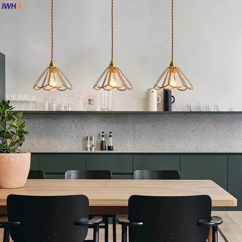 Suspension conique en verre - Élégance japonaise vintage | Marco Lucetti