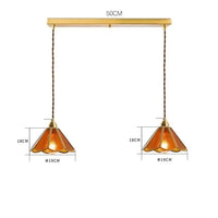 Suspension conique en verre - Élégance japonaise vintage | Marco Lucetti Verre 22