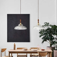 Suspension conique en verre nordique vintage. | Marco Lucetti