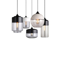 Suspension contemporaine en verre et métal varié | Marco Lucetti