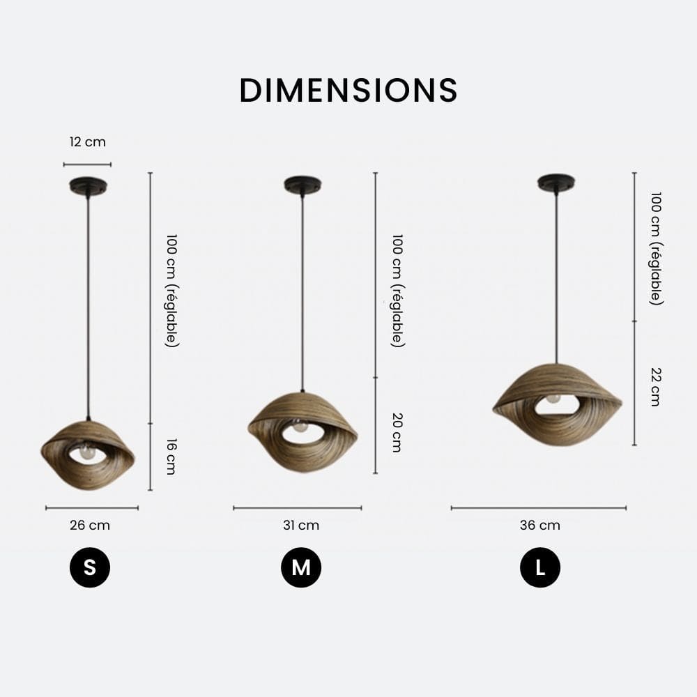 Suspension coquillage bambou chic | Marco Lucetti