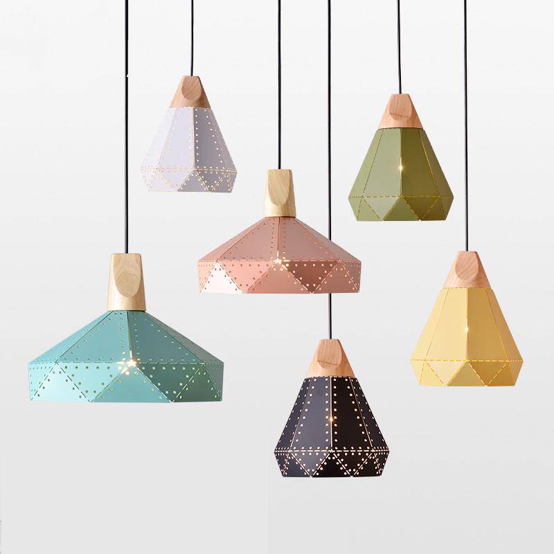 Suspension Creative en bois et métal perforé | Marco Lucetti