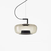 Suspension créative en verre double BROKIS LED nordique pour salon, chambre, chevet, bar, restaurant et décoration. | Marco Lucetti Couleur mate / Blanc chaud