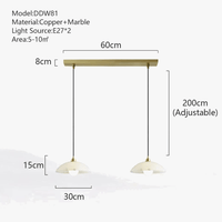 Suspension Créative Luxe LED Marbre pour Escalier | Marco Lucetti