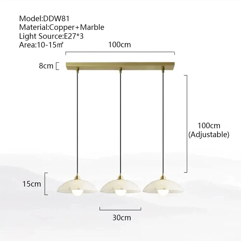 Suspension Créative Luxe LED Marbre pour Escalier | Marco Lucetti L100cm / Changeable