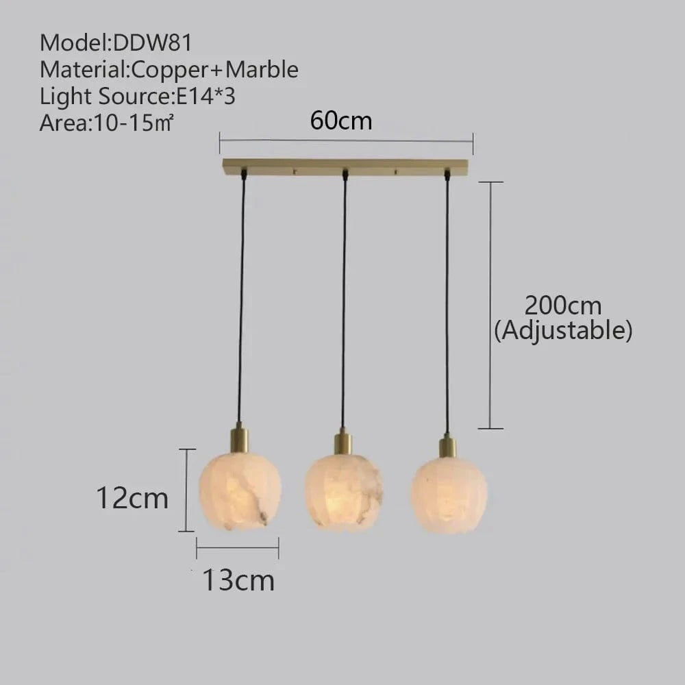 Suspension Créative Luxe LED Marbre pour Escalier | Marco Lucetti L30cm / Changeable