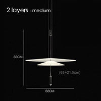 Suspension Creative Minimale | Marco Lucetti 2 couches 6W