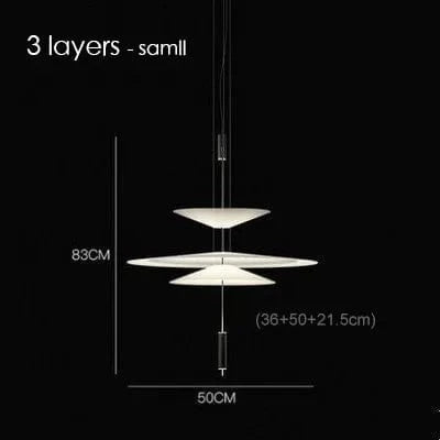 Suspension Creative Minimale | Marco Lucetti 3 couches 12W