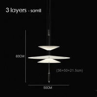 Suspension Creative Minimale | Marco Lucetti 3 couches 12W
