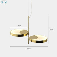 Suspension Créative Nordique Postmoderne en Métal avec LED | Marco Lucetti 2 têtes