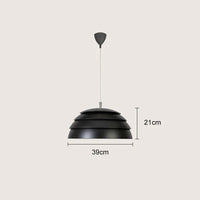 Suspension Créative pour Ambiance de Boutique & Restaurant | Marco Lucetti 39cm noir