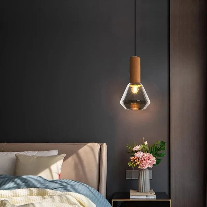 Suspension Cuivre LED Nordique 19CM en Verre Dépoli | Marco Lucetti