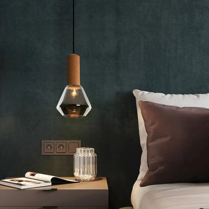 Suspension Cuivre LED Nordique 19CM en Verre Dépoli | Marco Lucetti