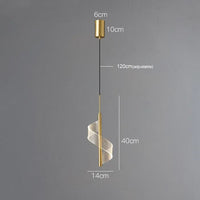 Suspension Cuivre Luxe Moderne | Marco Lucetti 1 tête en or / 3 couleurs
