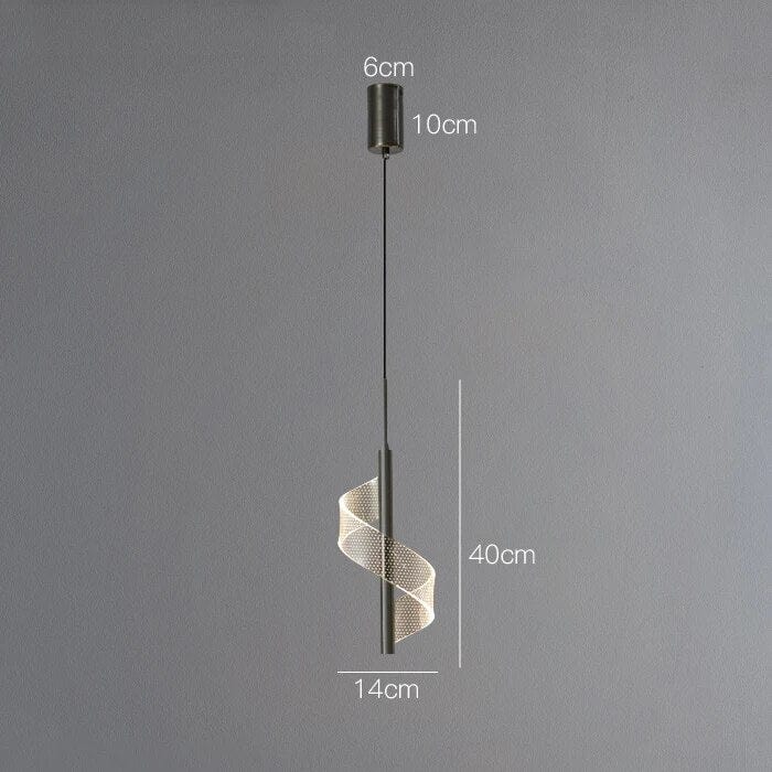 Suspension Cuivre Luxe Moderne | Marco Lucetti 1 tête noire / 3 couleurs