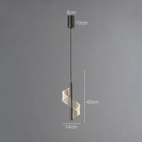 Suspension Cuivre Luxe Moderne | Marco Lucetti 1 tête noire / 3 couleurs