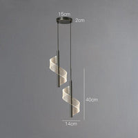 Suspension Cuivre Luxe Moderne | Marco Lucetti 2 têtes noires / 3 couleurs