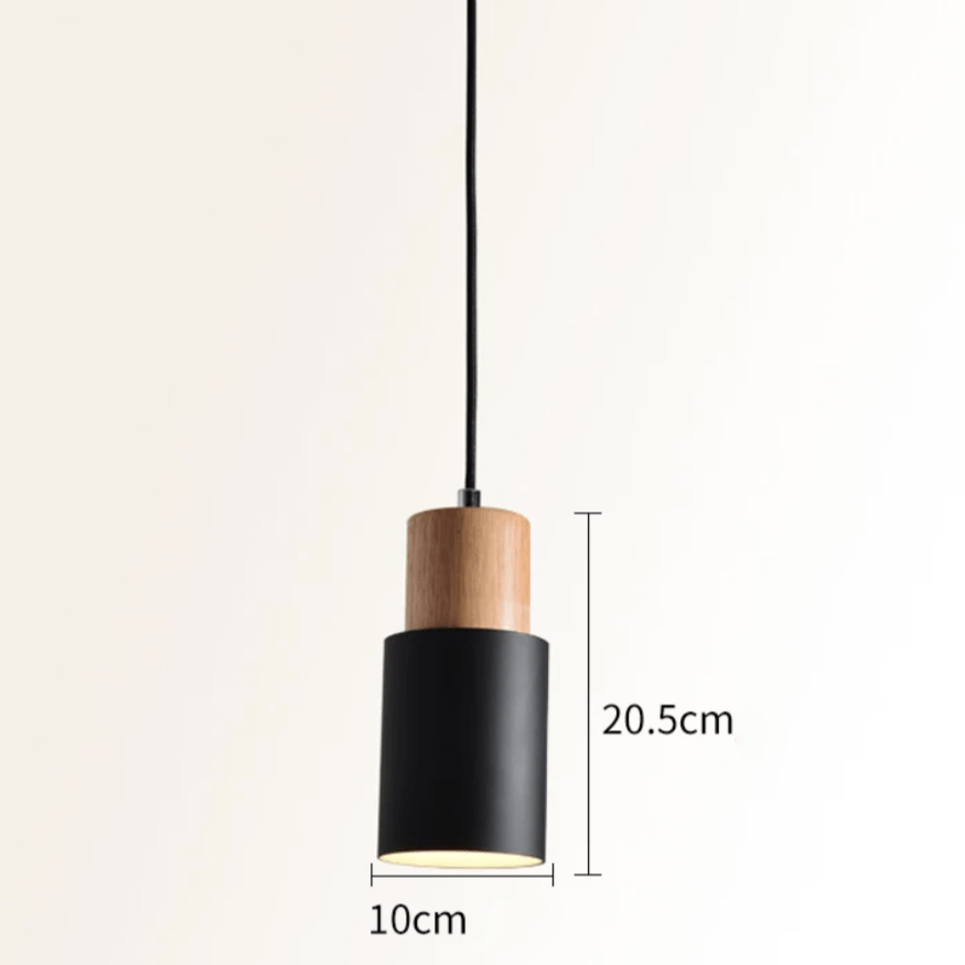 Suspension Cylindrique Bois & Métal Wood Color. | Marco Lucetti