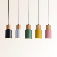 Suspension Cylindrique Bois & Métal Wood Color. | Marco Lucetti