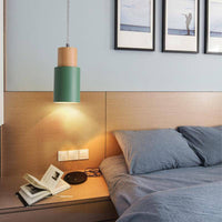 Suspension Cylindrique Bois & Métal Wood Color. | Marco Lucetti