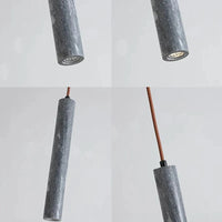 Suspension cylindrique en marbre naturel LED minimaliste - Luxe et Élégance | Marco Lucetti
