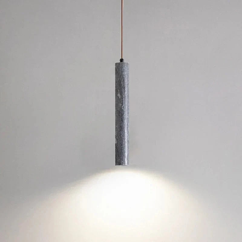 Suspension cylindrique en marbre naturel LED minimaliste - Luxe et Élégance | Marco Lucetti