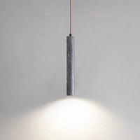 Suspension cylindrique en marbre naturel LED minimaliste - Luxe et Élégance | Marco Lucetti