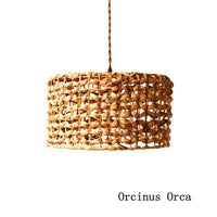 Suspension cylindrique en rotin naturel | Marco Lucetti