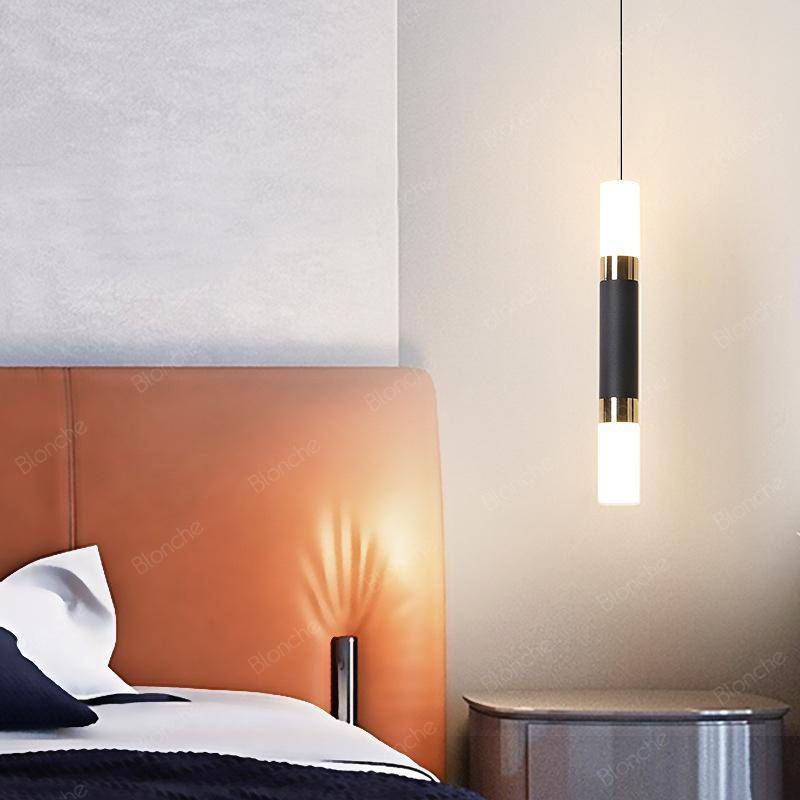 Suspension cylindrique LED noire - Design Loft | Marco Lucetti