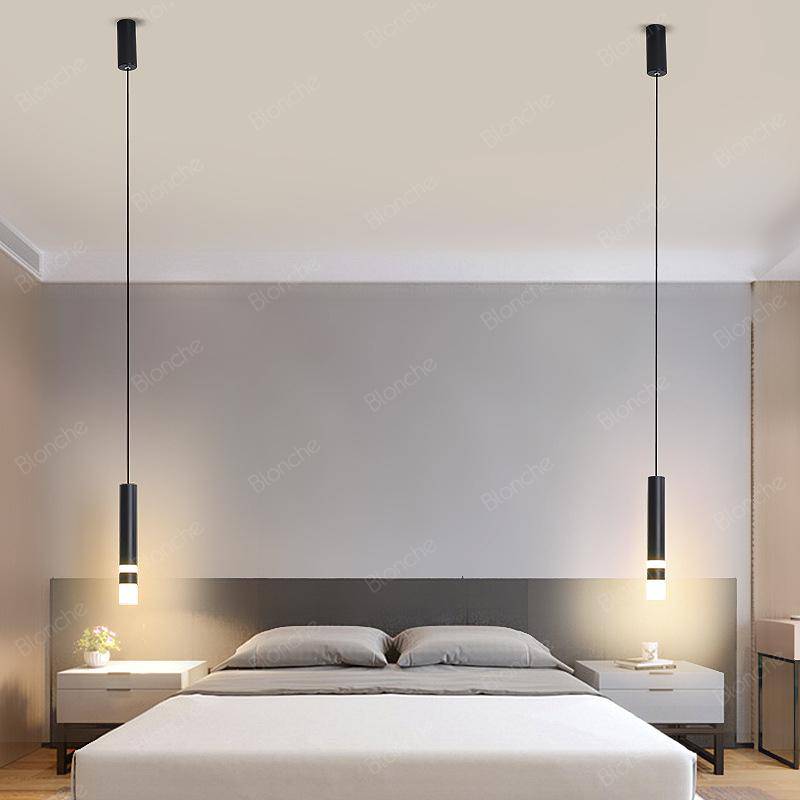 Suspension cylindrique LED noire - Design Loft | Marco Lucetti
