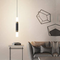 Suspension cylindrique LED noire - Design Loft | Marco Lucetti