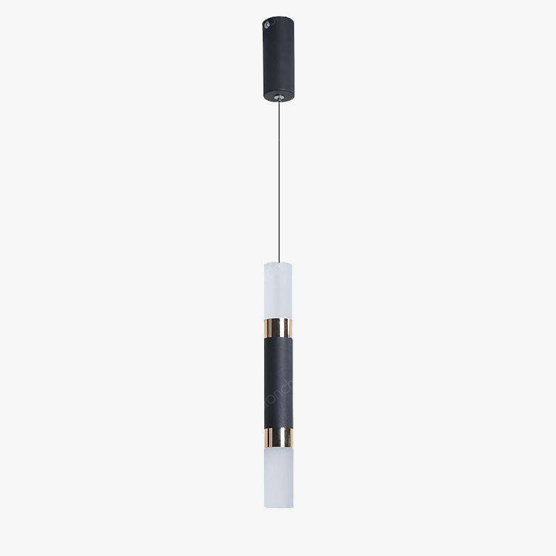 Suspension cylindrique LED noire - Design Loft | Marco Lucetti