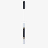 Suspension cylindrique LED noire - Design Loft | Marco Lucetti