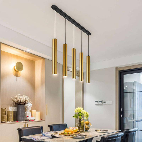 Suspension cylindrique tube chromé à LED SimpliLight | Marco Lucetti