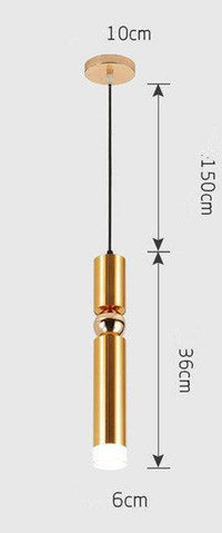 Suspension cylindrique tube chromé à LED SimpliLight | Marco Lucetti A - 1 lampe / Chaude